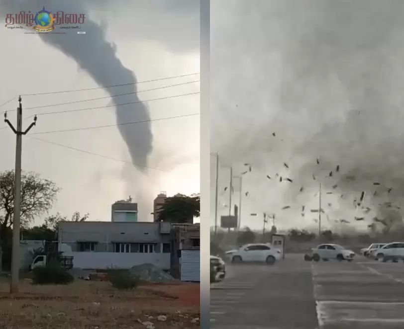 திடீர் சூறாவறளிக் காற்று: விமான நிலைய மேற்கூரை விழுந்து 6 பேர் படுகாயம்..